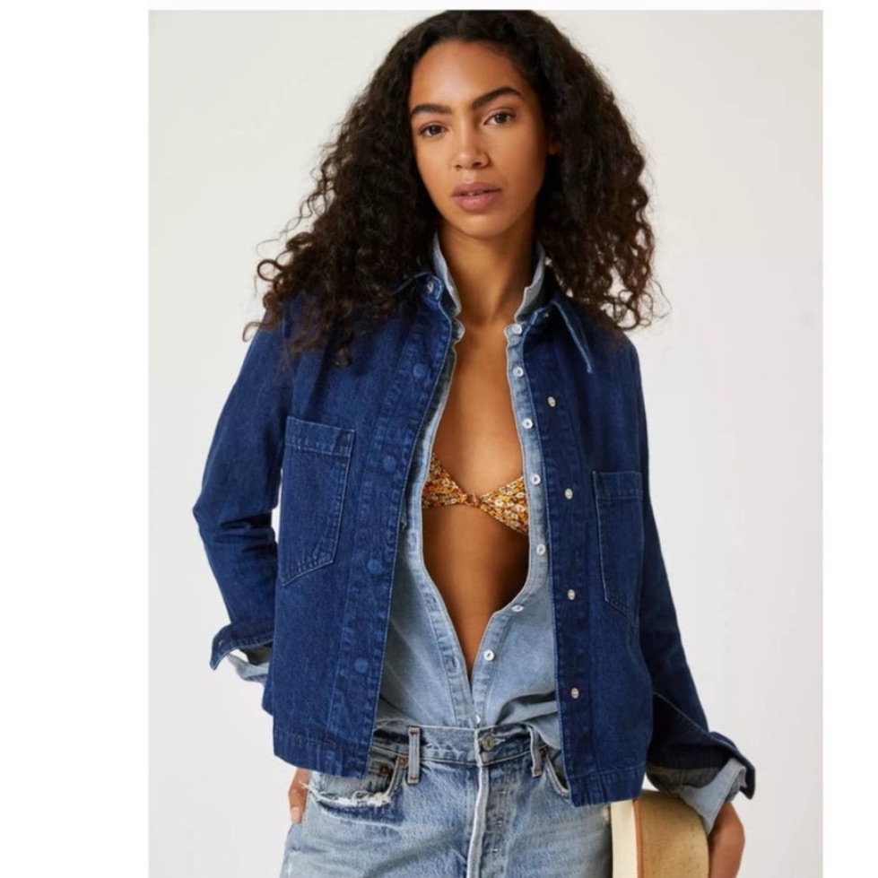 Anthropologie Closed Denim Shirt Jacket